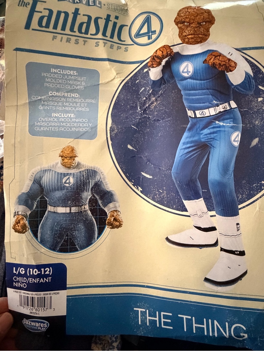 Marvel The Thing Kids Costume - Blue and White